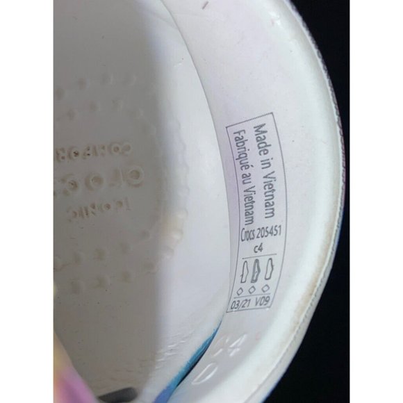 Crocs Unisex Shoes Kids 4C Classic Tie Dye Graphic Slip- on Clogs 205451 - Picture 11 of 11